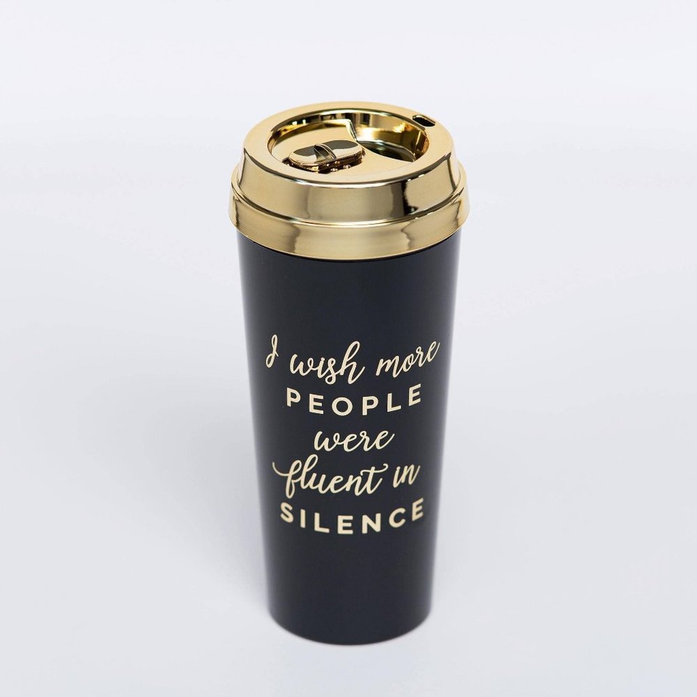 "I Wish More People were Fluent in Silence" Latte Cup